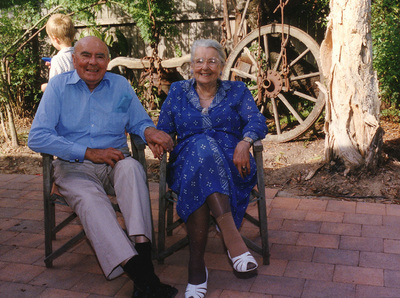 Clair and husband James, 1990